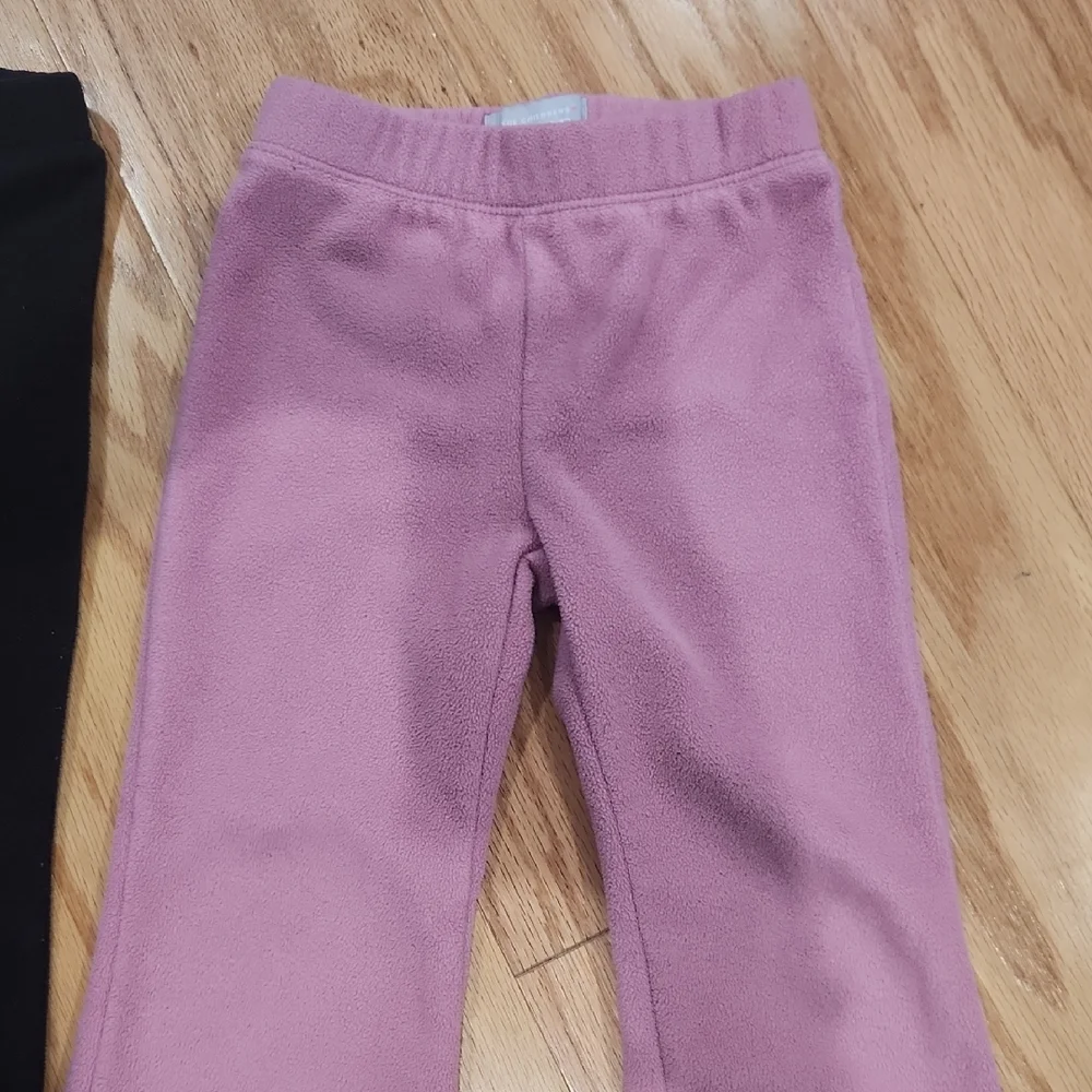 The Children's Place Black and Mauve Flare Sweatpants 2T